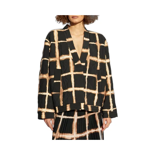 Munthe Grid Patterned Relaxed Jacket