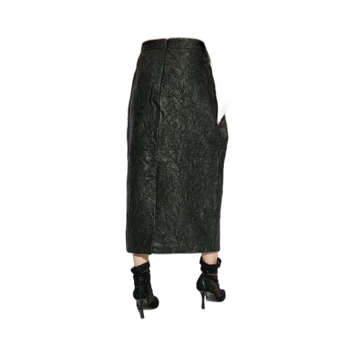 Munthe Embroidered Midi Skirt