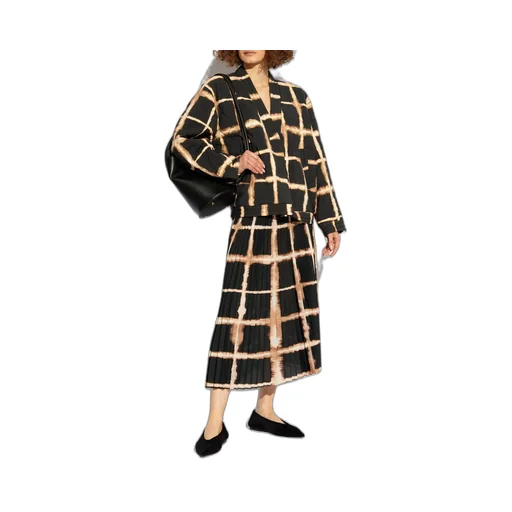 Munthe Grid Patterned Relaxed Jacket