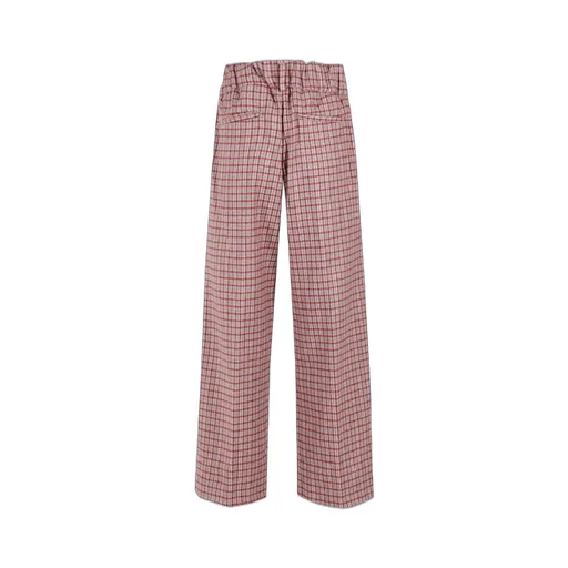 Myths Check Pattern Wool Pants