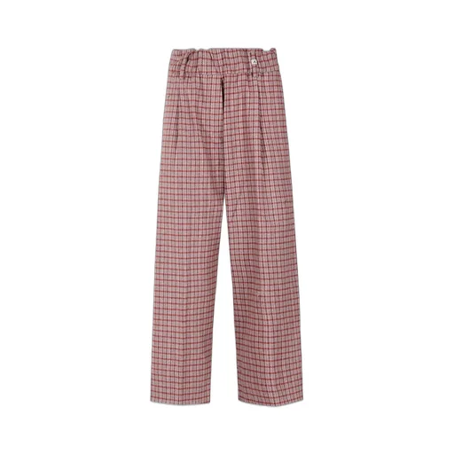 Myths Check Pattern Wool Pants