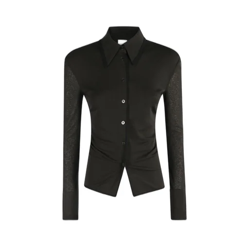 Nanushka Idana Mesh Jersey Shirt