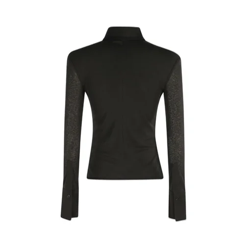 Nanushka Idana Mesh Jersey Shirt