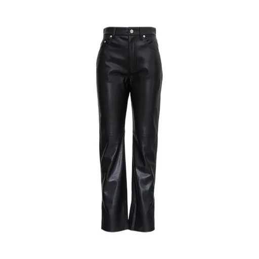 Nanushka Vinni Leather Cropped Pants