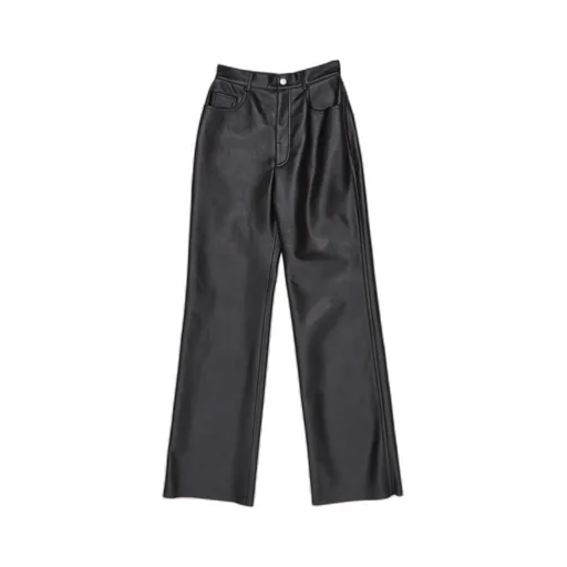Nanushka Straight Leg Logo Patch Trousers