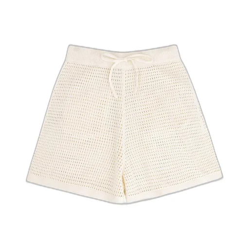 Nanushka Crochet Drawstring Shorts