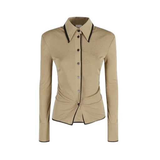 Nanushka Idana Mesh Jersey Shirt