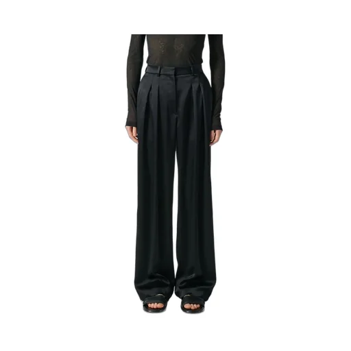 Nanushka Pleated Straight-Leg Trousers