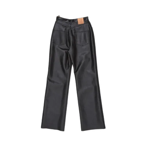 Nanushka Straight Leg Logo Patch Trousers