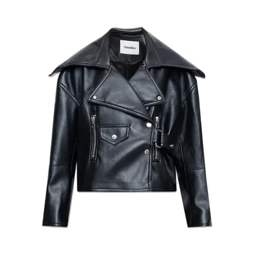 Nanushka Ado Buckled Biker Jacket