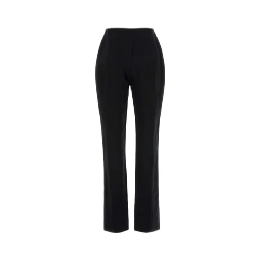 Nanushka Ratana Crinkled-Satin Slim-Leg Pants