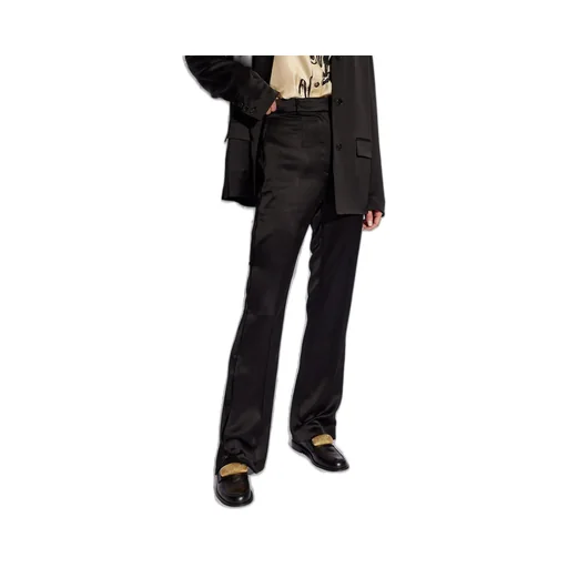 Nanushka Felina Straight-Leg Satin Trousers