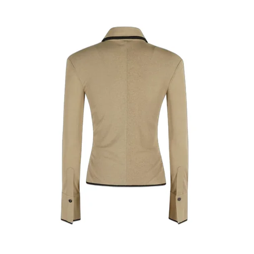 Nanushka Idana Mesh Jersey Shirt