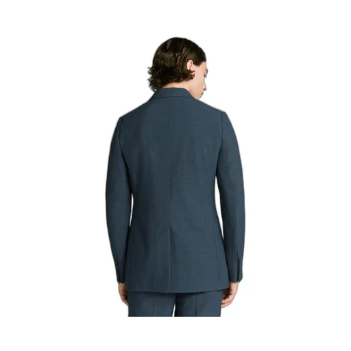 Double-Breasted Jacket With Buttoned Strap