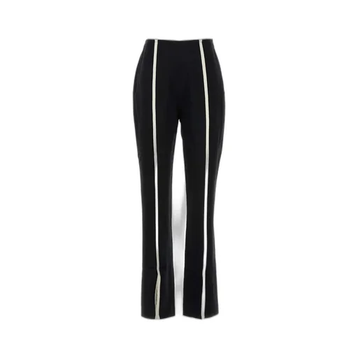 Nanushka Ratana Crinkled-Satin Slim-Leg Pants