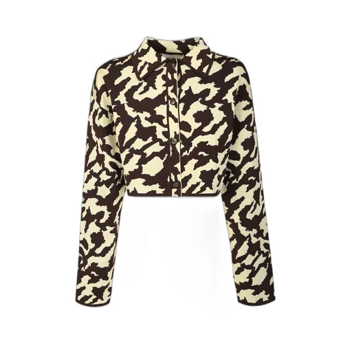 Nanushka Printed Cropped Jacket