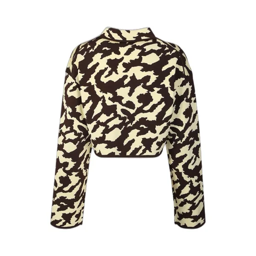 Nanushka Printed Cropped Jacket