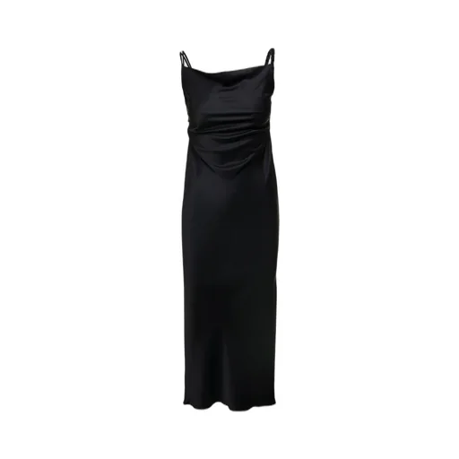 Nanushka Fiore Square Neck Satin Midi Dress