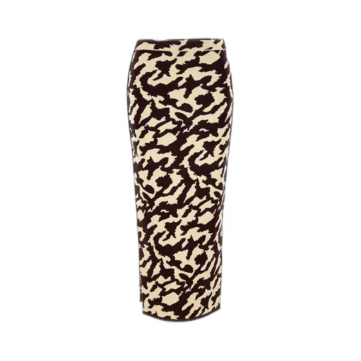 Nanushka Animal Printed Tube Midi Skirt