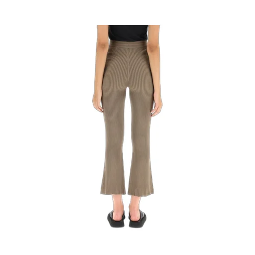 Nanushka Ribbed Knitted Cropped Pants