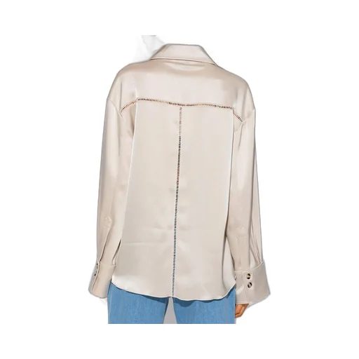 Nanushka Caio Ladder-Stitch Shirt
