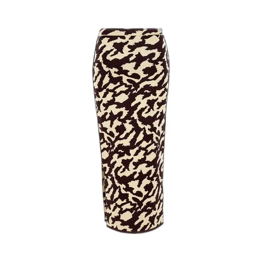 Nanushka Animal Printed Tube Midi Skirt