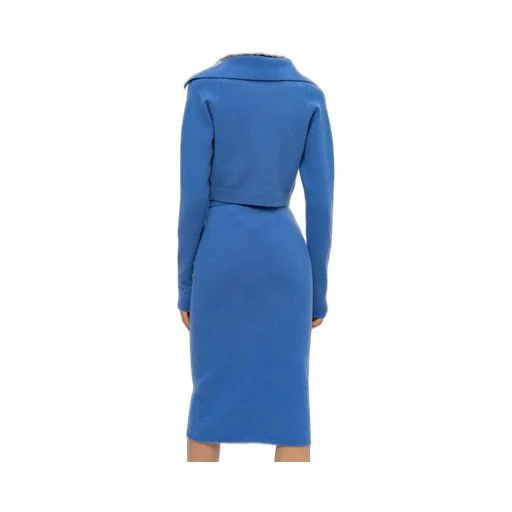 Nanushka Josi Collared Cropped Cardigan
