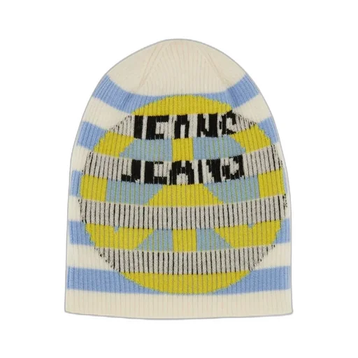Moschino Jeans Striped Knitted Beanie
