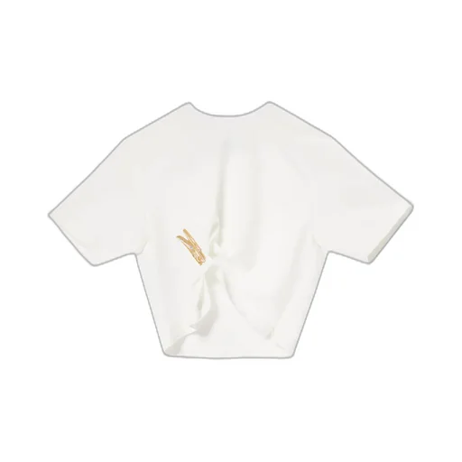 Moschino Jeans Twisted Cropped T-Shirt