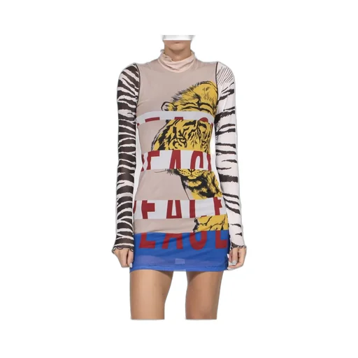 Moschino Jeans Printed Tulle Dress