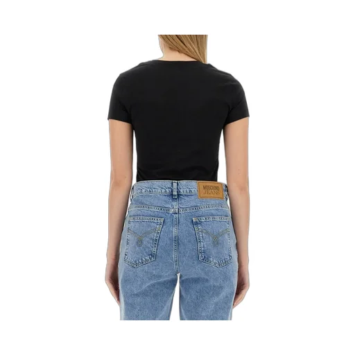 Moschino Jeans Logo Printed Crewneck T-Shirt
