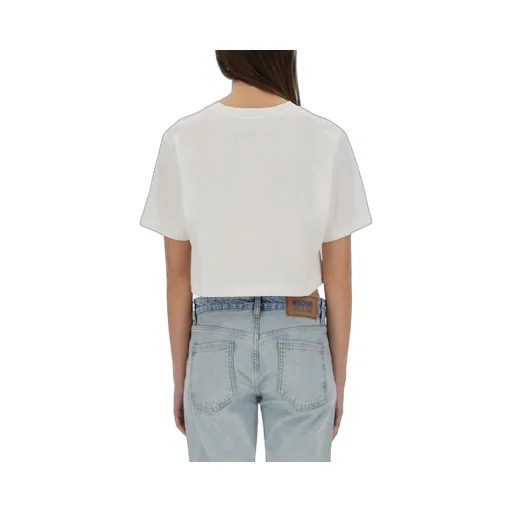 Moschino Jeans Popsicle Printed Cropped T-Shirt