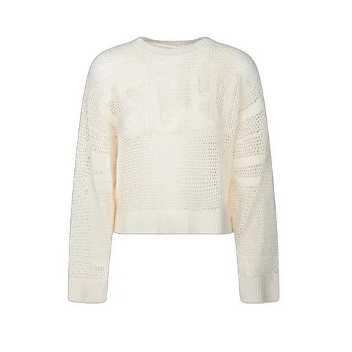 Moschino Jeans Open Knitted Crewneck Jumper