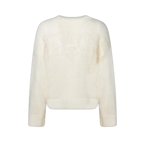 Moschino Jeans Open Knitted Crewneck Jumper