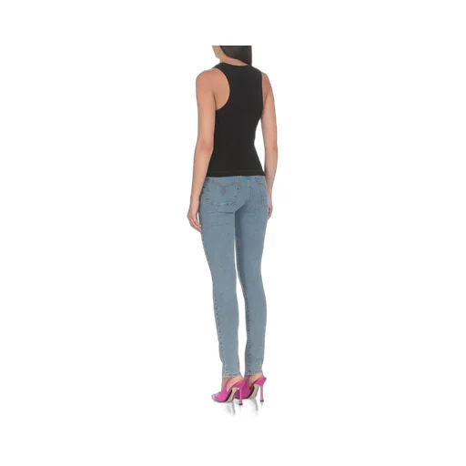 Moschino Jeans High-Waisted Straight-Leg Jeans