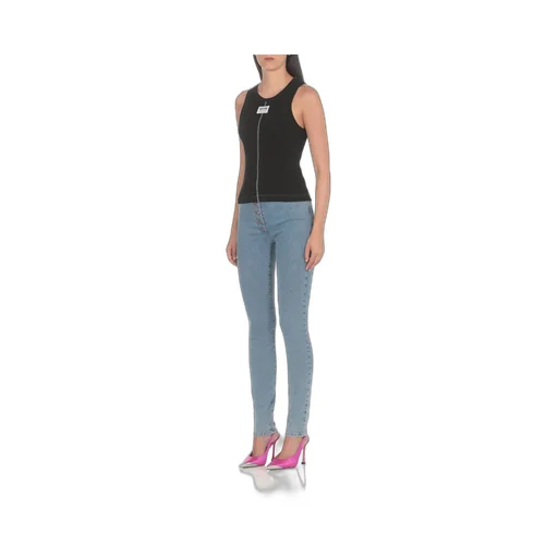 Moschino Jeans High-Waisted Straight-Leg Jeans