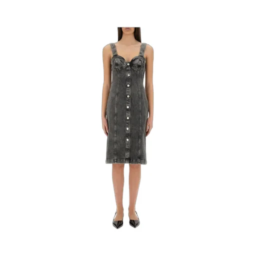 Moschino Jeans Button-Front Midi Dress
