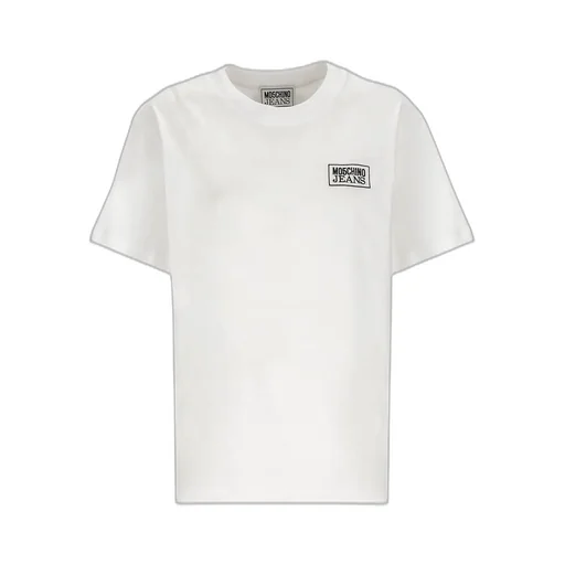 Moschino Jeans Logo Embroidered Crewneck T-Shirt