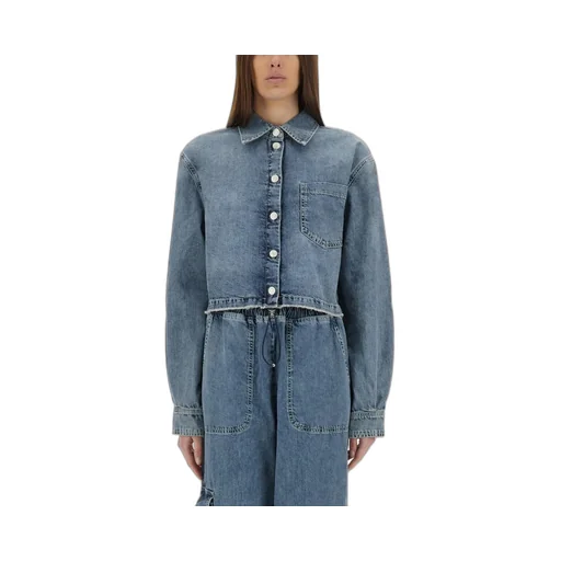Moschino Jeans Cropped Denim Jacket