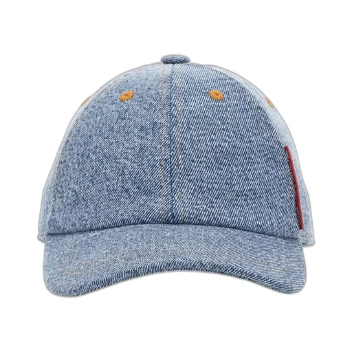 Moschino Jeans Logo Tag Denim Baseball Cap