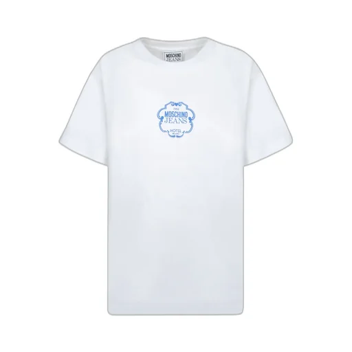 Moschino Jeans Logo Printed Crewneck T-Shirt