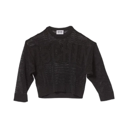Moschino Jeans Open Knitted Crewneck Jumper