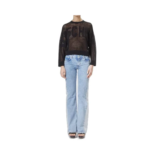 Moschino Jeans Open Knitted Crewneck Jumper