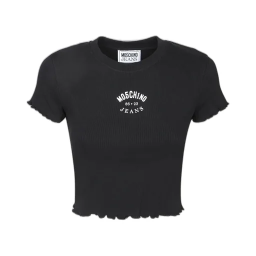 Moschino Jeans Cropped Ribbed T-Shirt
