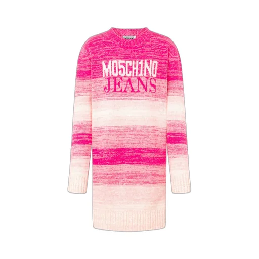 Moschino Jeans Logo-Intarsia Crewneck Jumper