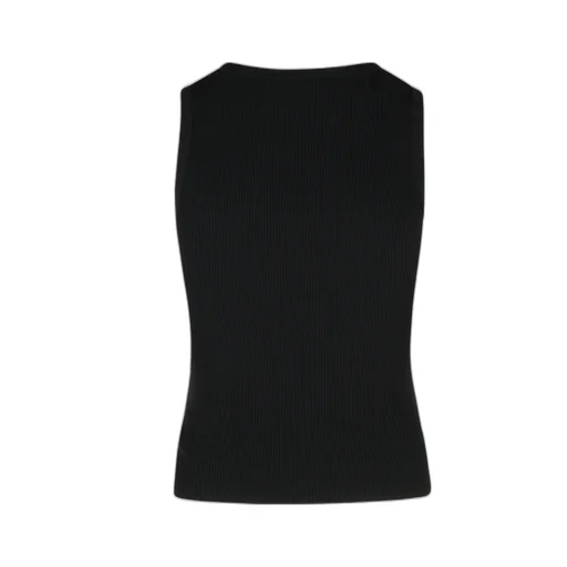 Moschino Jeans Logo Printed Knitted Tank Top