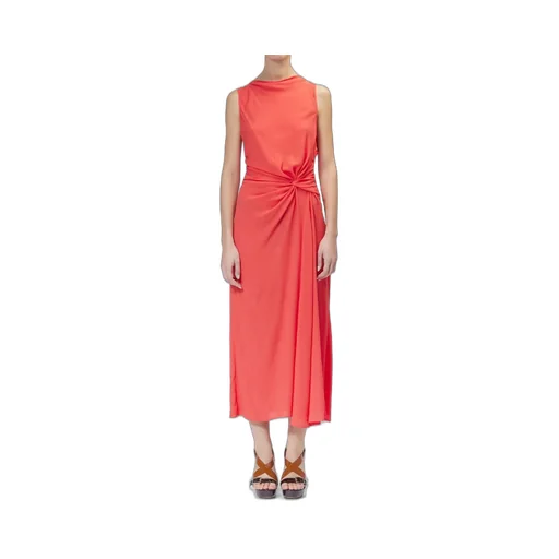 Moschino Jeans Sleeveless Crepe Midi Dress