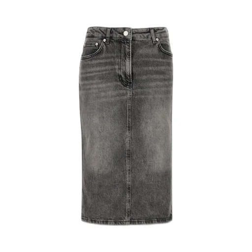 Moschino Jeans Side Slit Denim Skirt