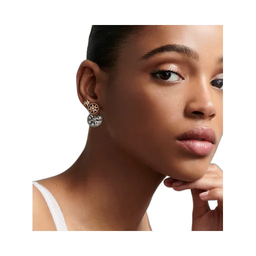 Rose Des Vents And ÉToile Des Vents Single Earring