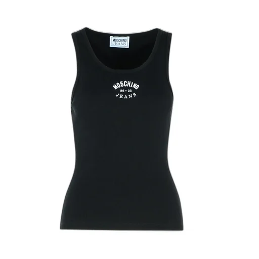 Moschino Jeans Logo Printed Tank Top